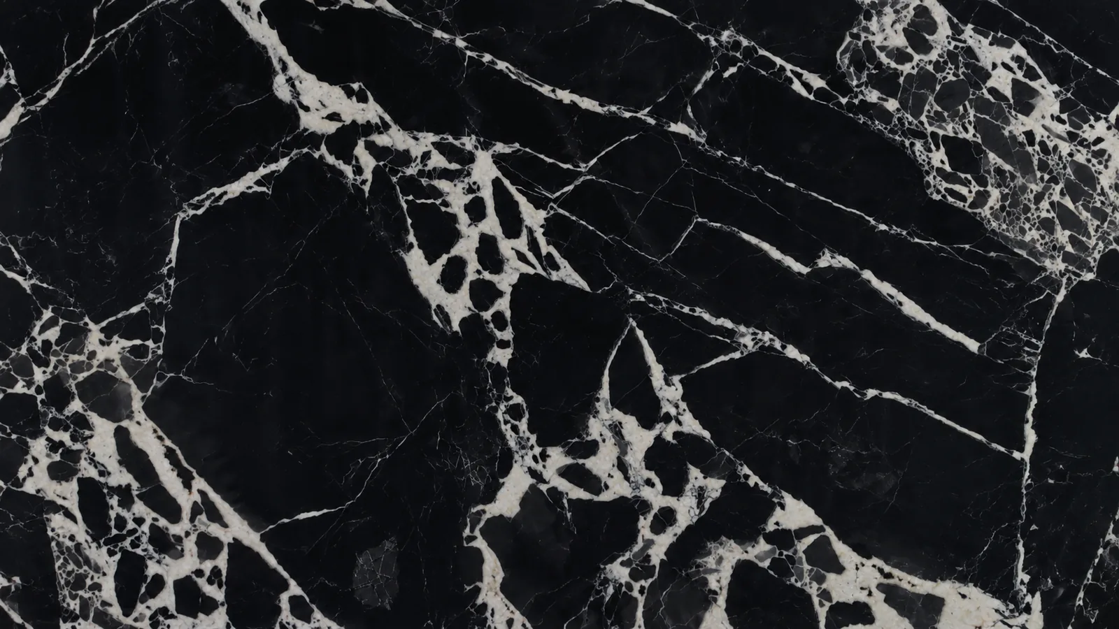 Noir Grand Antique Black Marble Tiles For Dining Tops thumbnail 4