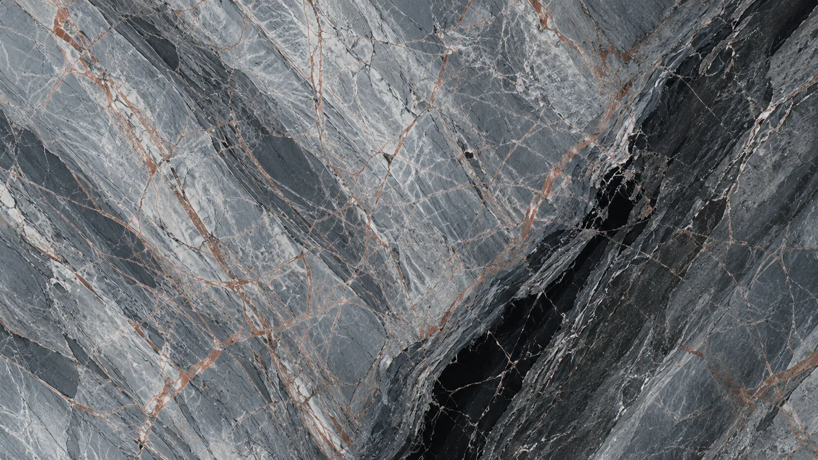 Ink Wash Jiangnan Grey Marble Tiles For Dining Tops thumbnail 1