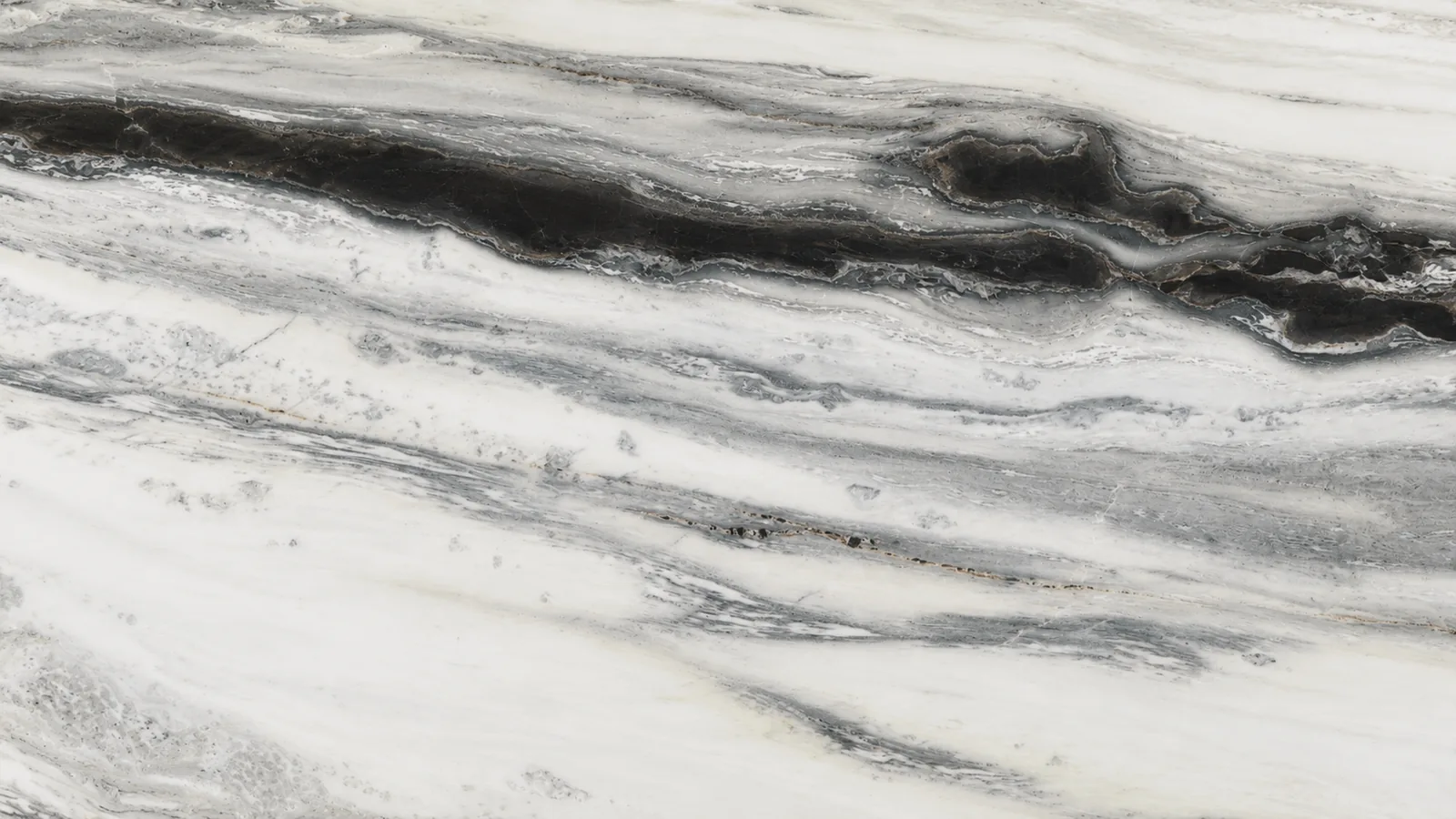 Brazilian Panda White Marble Tiles For Countertops and Stair steps thumbnail 4
