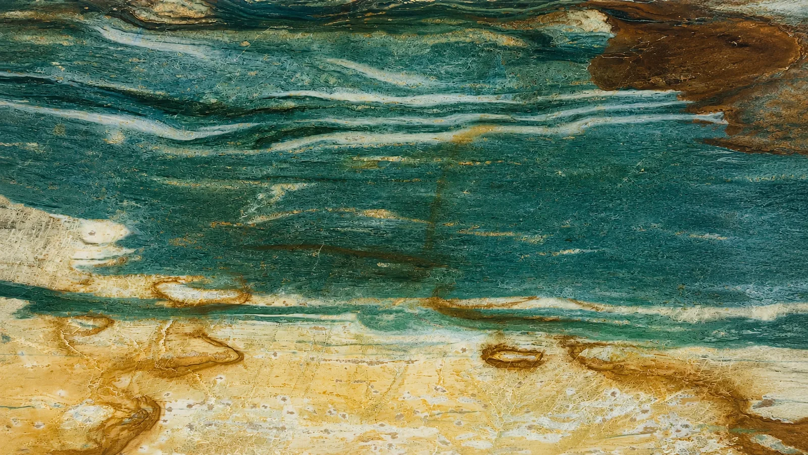 Dunhuang Mural Blue Marble Tiles For Wall and countertops thumbnail 2