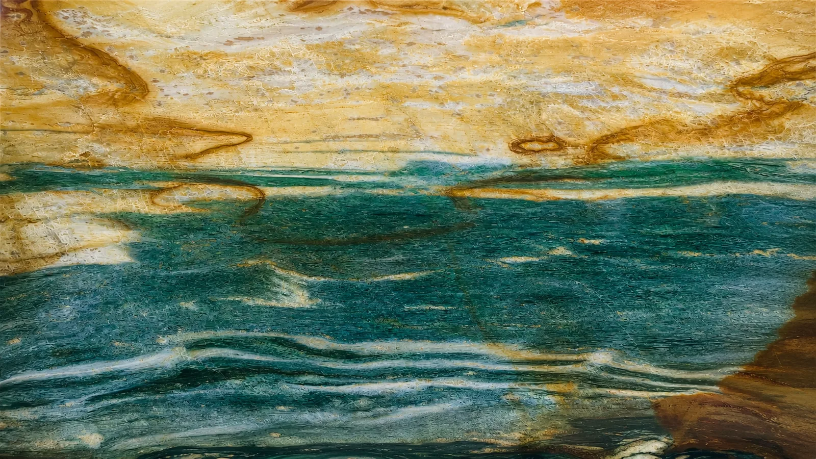 Dunhuang Mural Blue Marble Tiles For Wall and countertops thumbnail 3