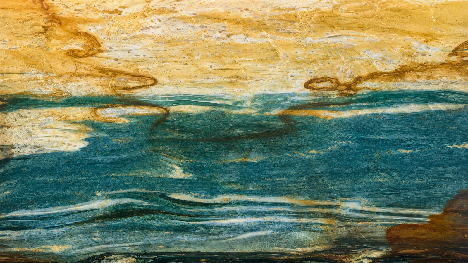 Dunhuang Mural Blue Marble Tiles For Wall and countertops thumbnail 1