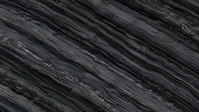 Black Wooden  Natural Black Marble tiles For Flooring and Vanity Top thumbnail 4