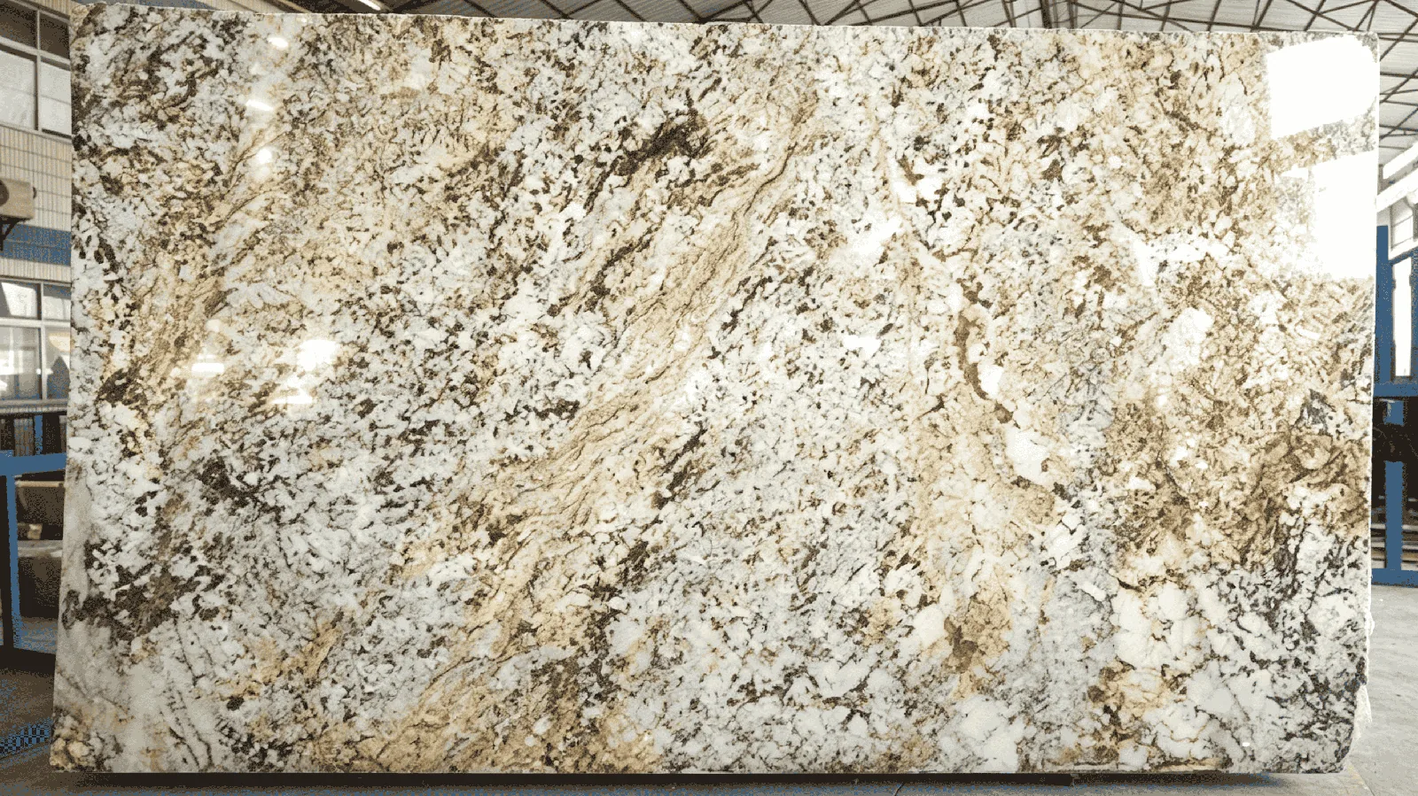 Yellow Crystal Marble Tiles for Floor Wall Countertop thumbnail 5