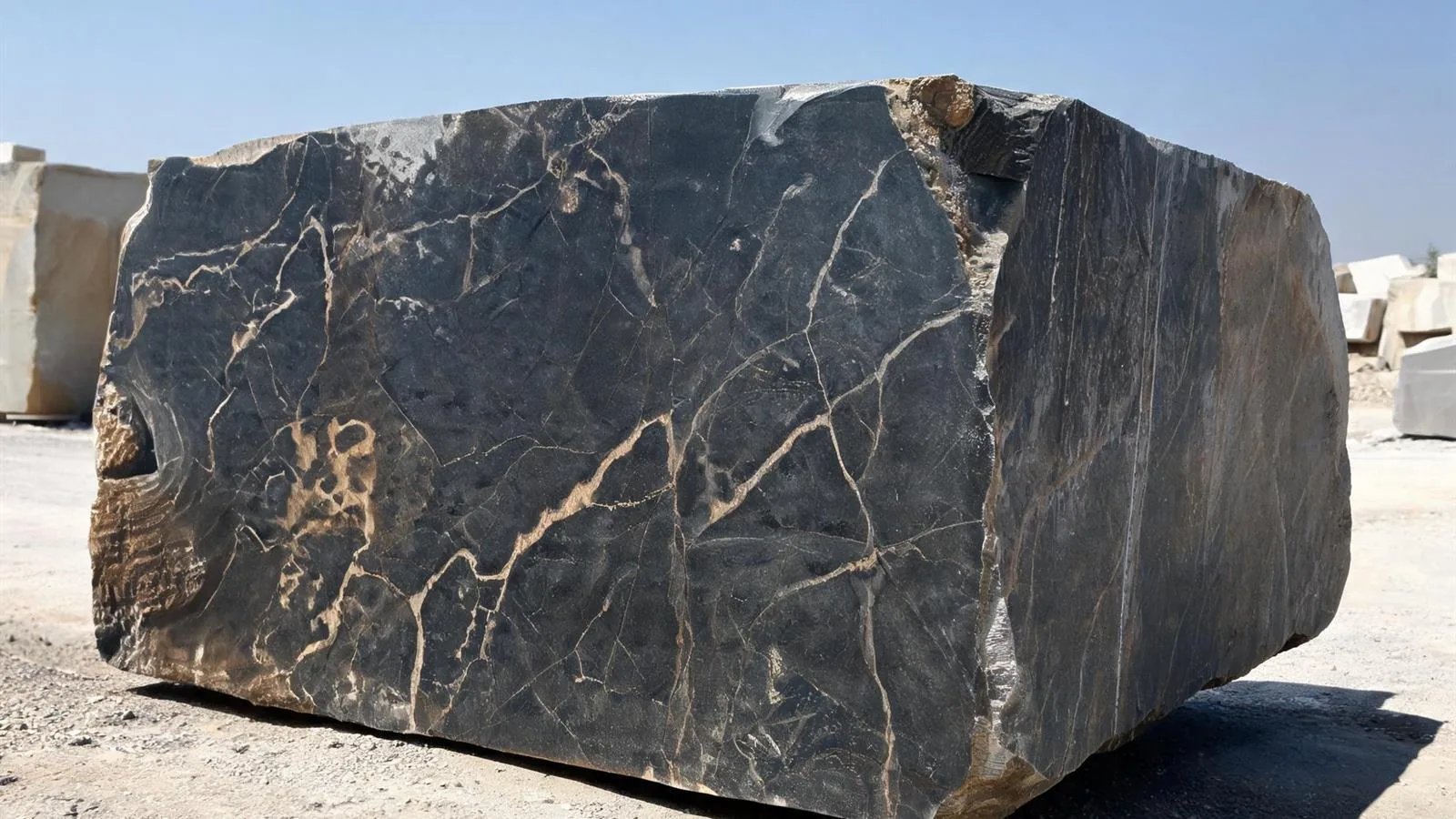 Nero Port Saint Laurent Marble Blocks for Quarry Projects thumbnail 2