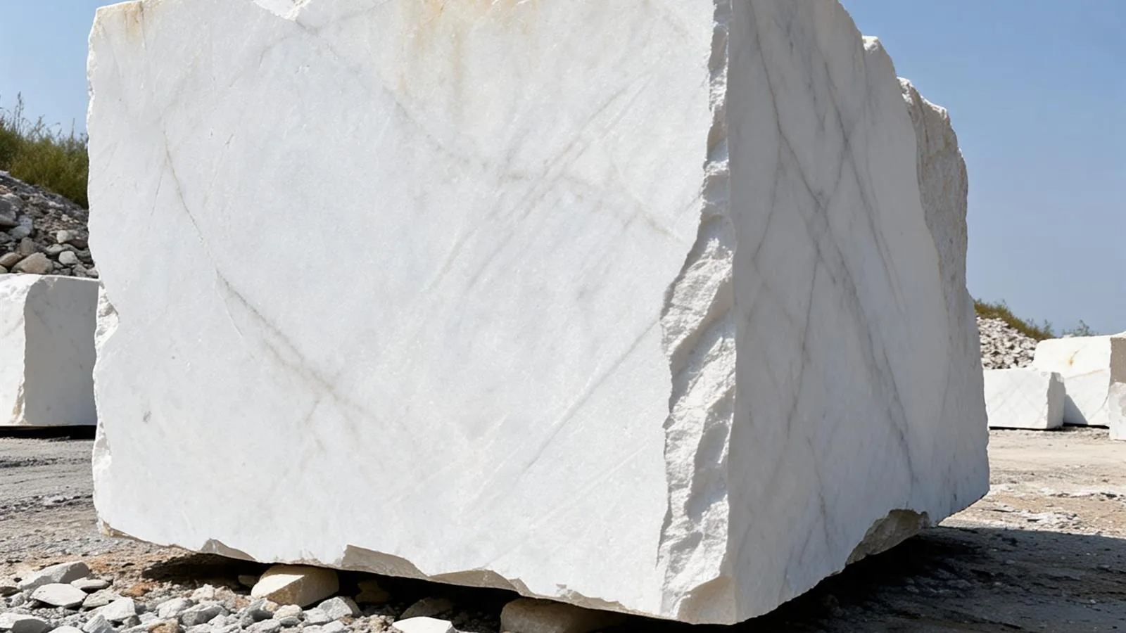 Pure White Marble Blocks for Quarry Projects thumbnail 4