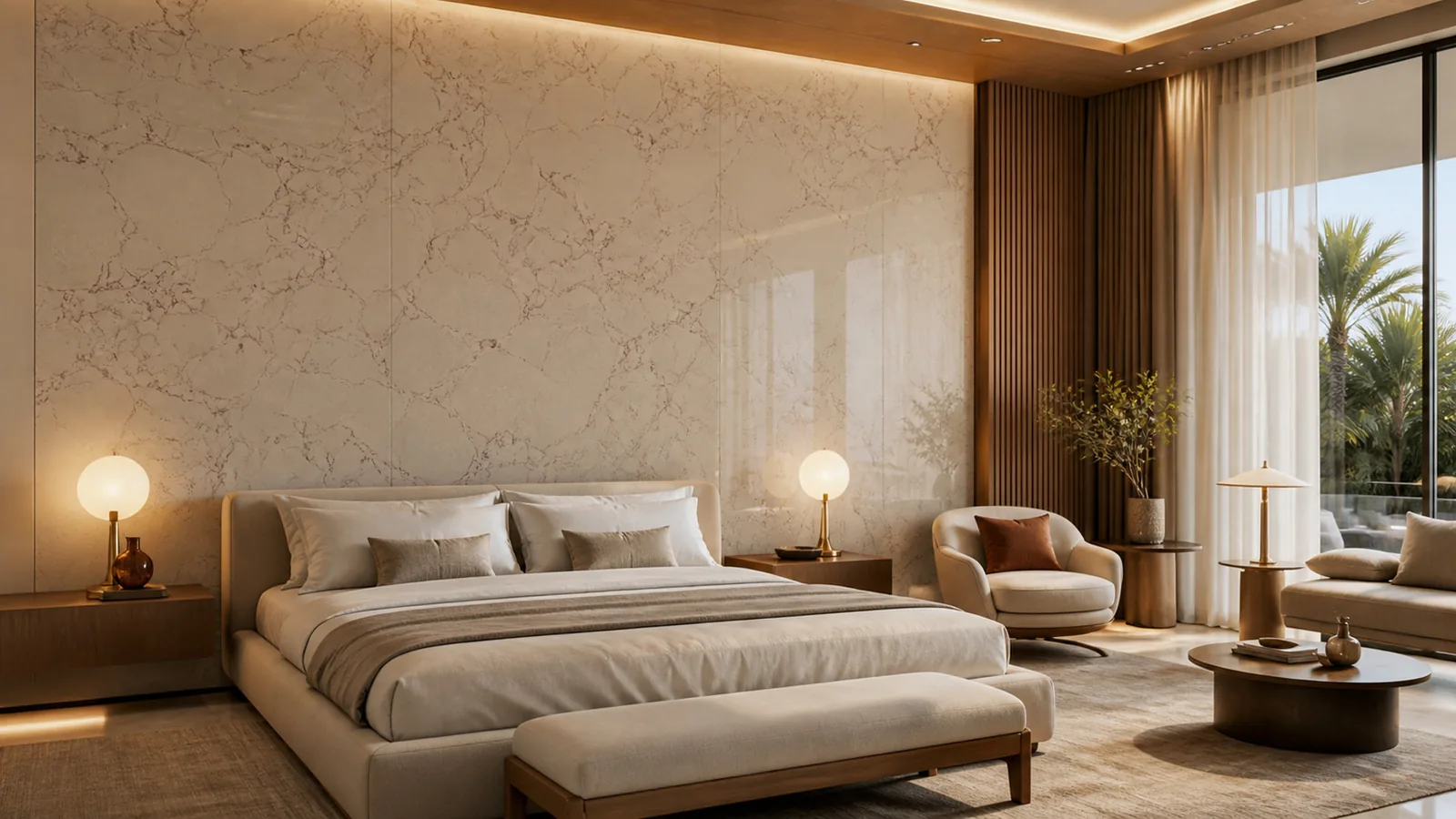 Rose Beige Burgundy Web Vein Recycled Marble Sintered Stone Slabs for Boutique Hotel Walls thumbnail 4