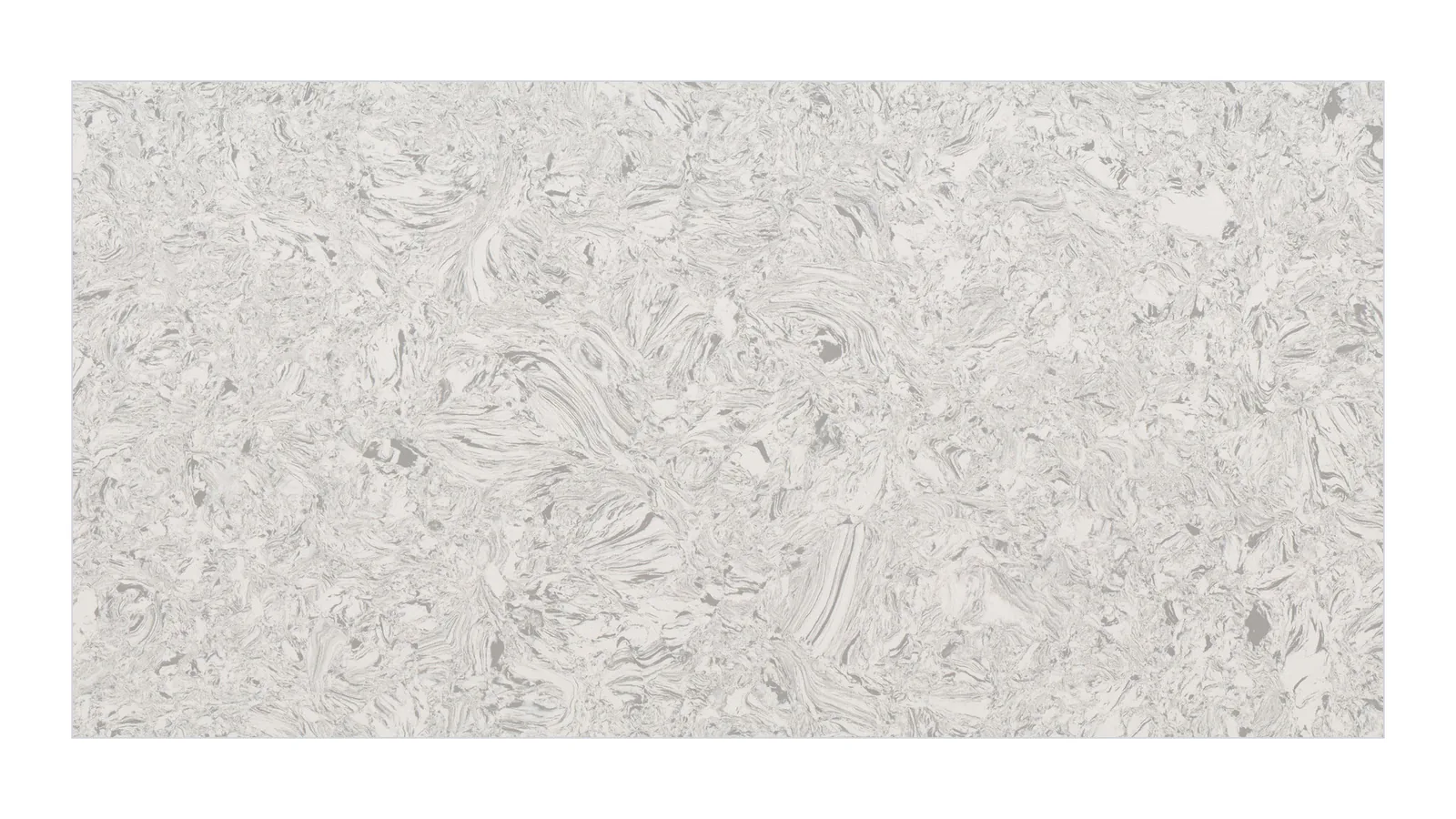Silver White Dynamic Swirl Vein Recycled Marble Sintered Stone Slabs for Commercial Feature Walls thumbnail 2