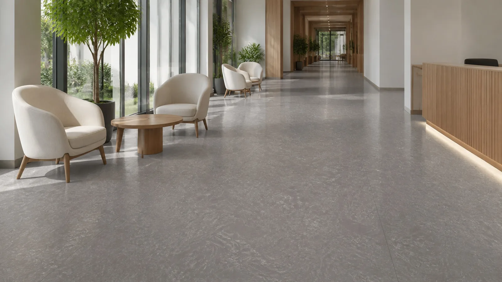 Slate Gray Flowing Fiber Vein Recycled Marble Sintered Stone Slabs for Commercial Corridor Floors thumbnail 3