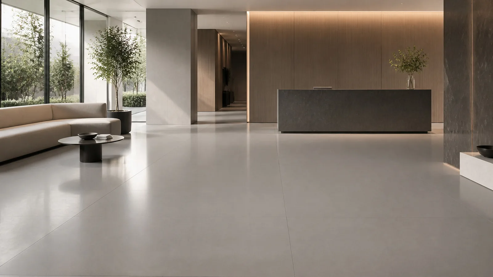 Urban Gray Fine Mineral Pattern Recycled Marble Sintered Stone Slabs for Office Lobby Floors thumbnail 5