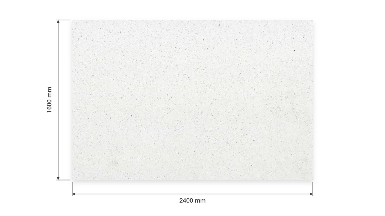 White Fine-Speckled Sintered Stone Slab for Floors and Stairs thumbnail 2