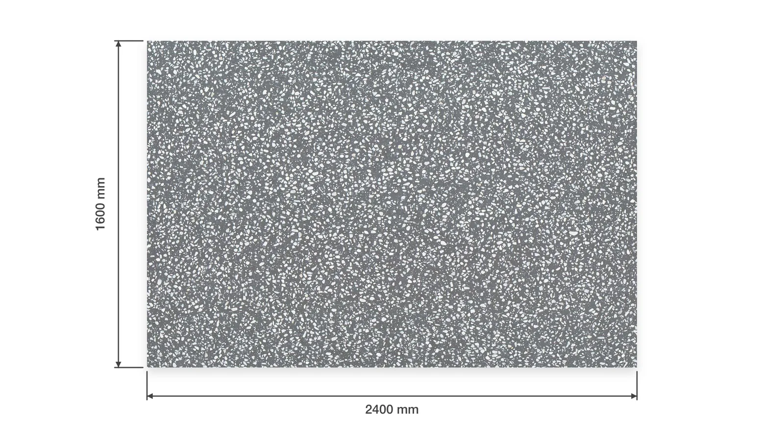 Dark Gray Dense White-Chip Sintered Stone Slab for Business Spaces thumbnail 2