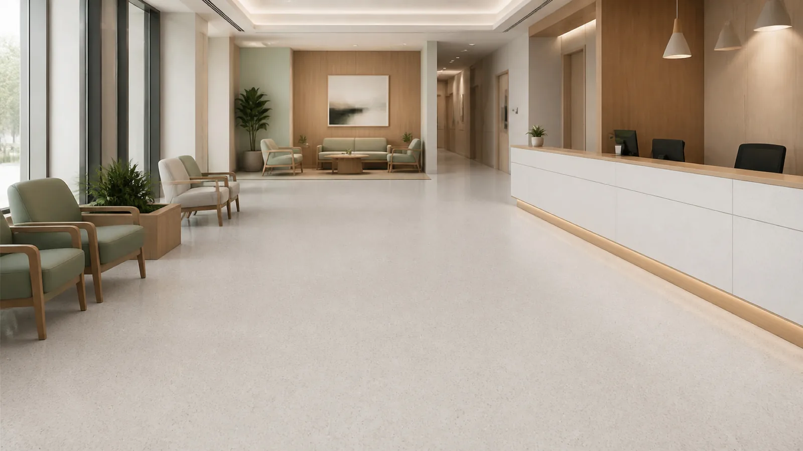 Pearl Gray Minimal Fine-Grain Sintered Stone Slab for Hospitals and Schools thumbnail 3