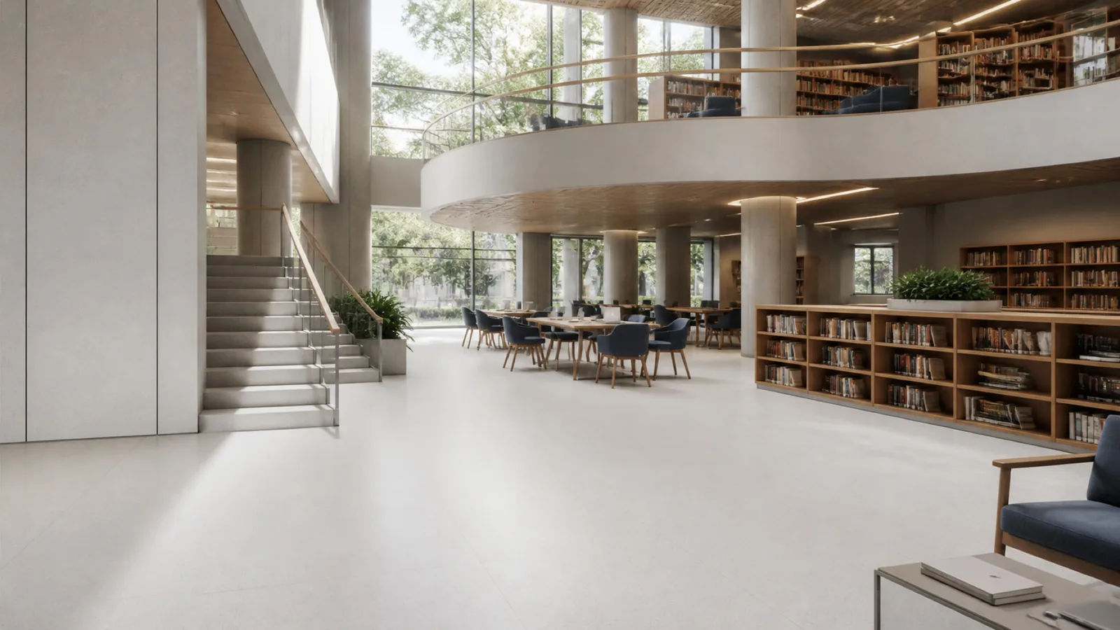 Pearl Gray Minimal Fine-Grain Sintered Stone Slab for Hospitals and Schools thumbnail 5