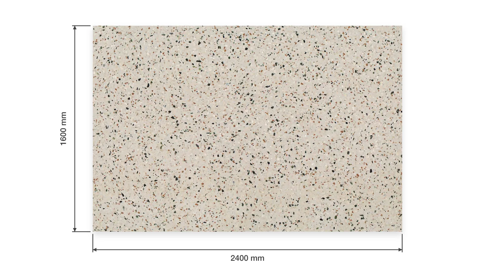 Cream Multicolor-Speckled Sintered Stone Slab for Furniture Countertops thumbnail 2