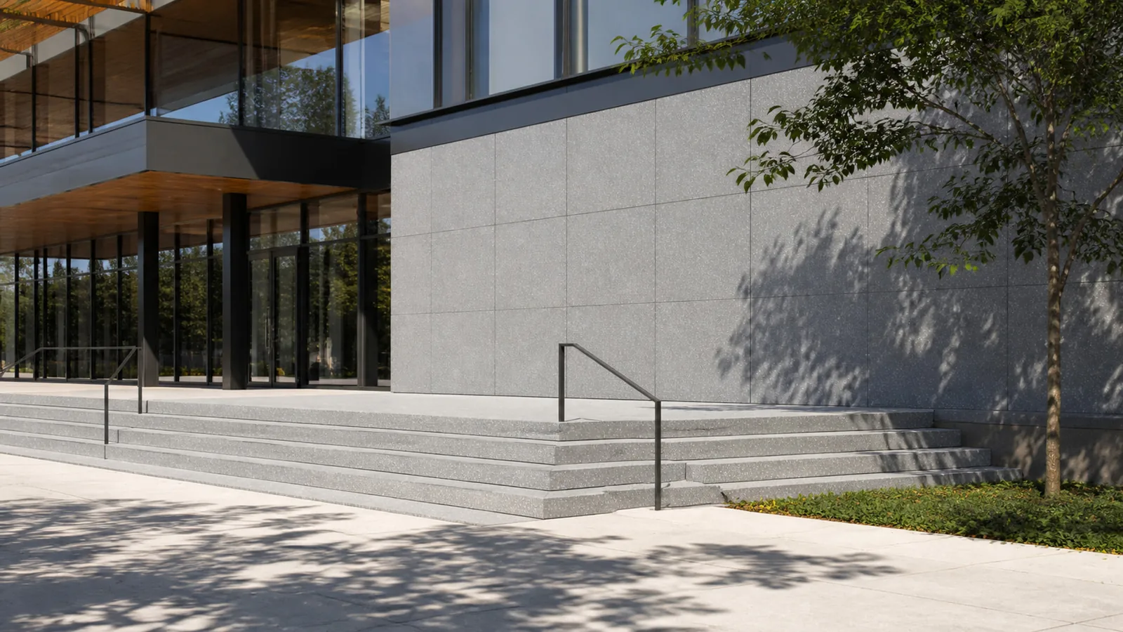 Silver Gray Dense Micro-Chip Sintered Stone Slab for Exterior Walls thumbnail 5