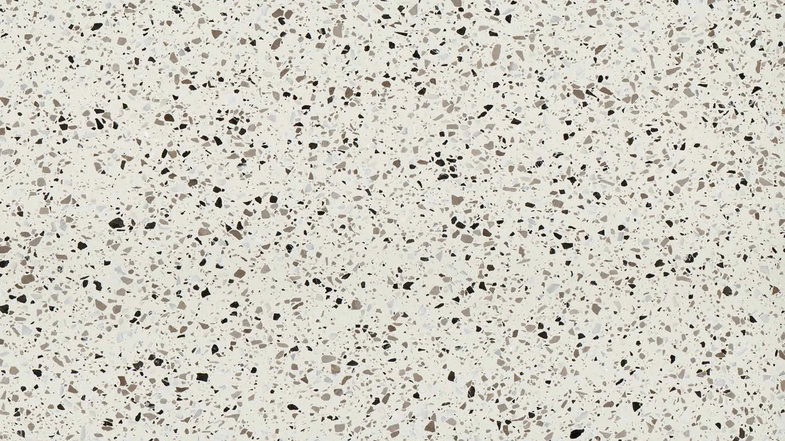 White Black-Speckled Sintered Stone Slab for Floors and Stairs thumbnail 1
