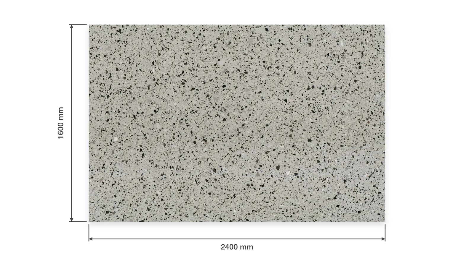 Light Gray Dark-Speckled Sintered Stone Slab for Business Spaces thumbnail 2
