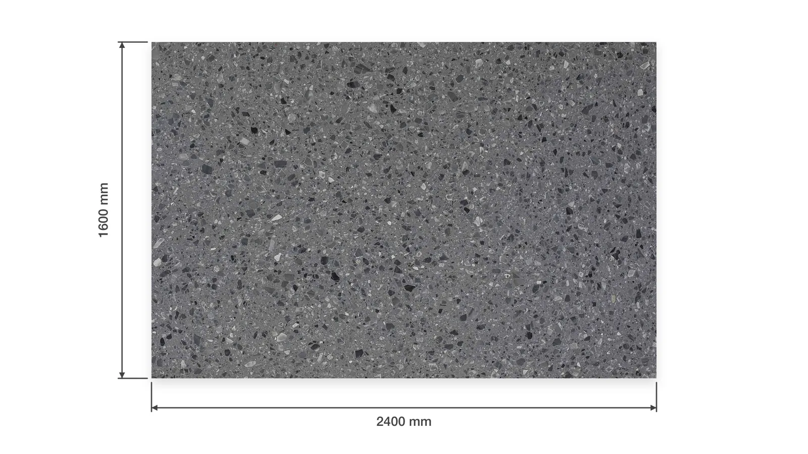 Blue Gray Pebble-Chip Sintered Stone Slab for Exterior Walls thumbnail 2