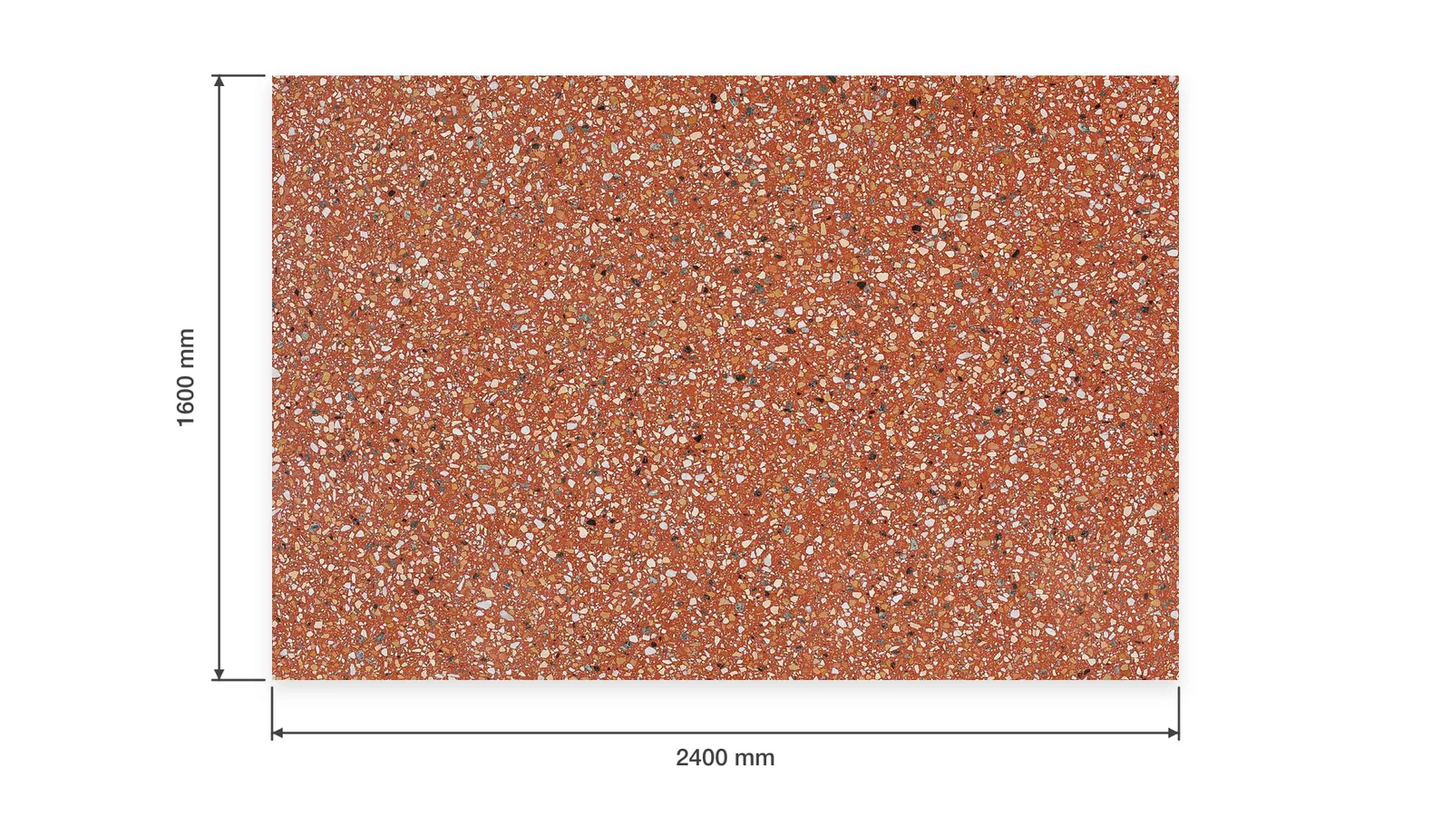Terracotta Dense White-Speckled Sintered Stone Slab for Online Celebrity Stores thumbnail 2