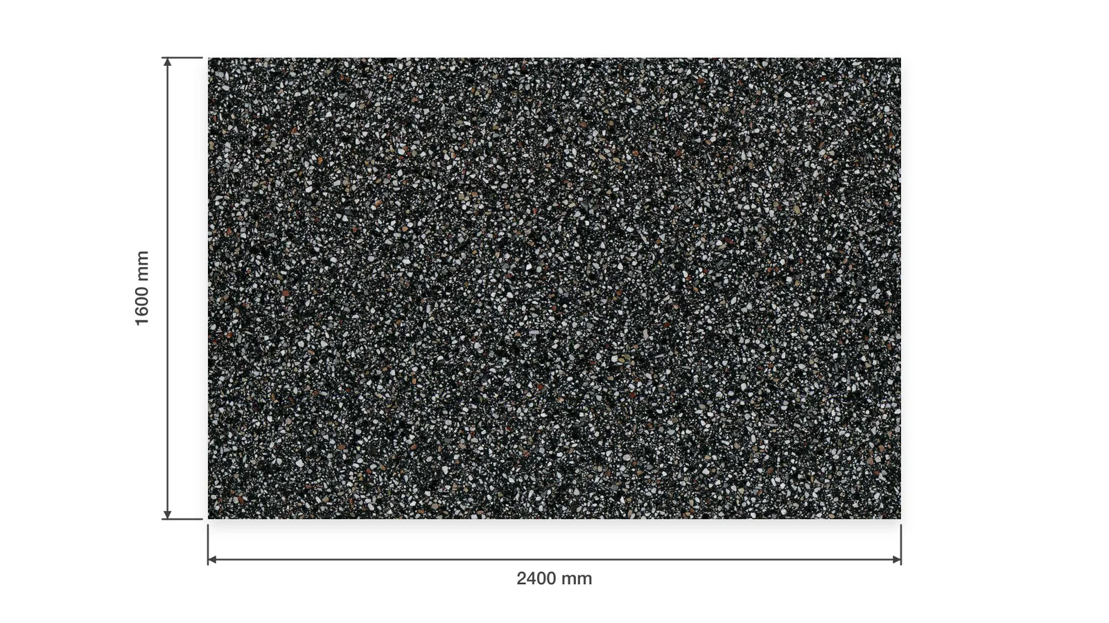 Midnight Black Dense Silver-Speckled Sintered Stone Slab for Business Spaces thumbnail 2