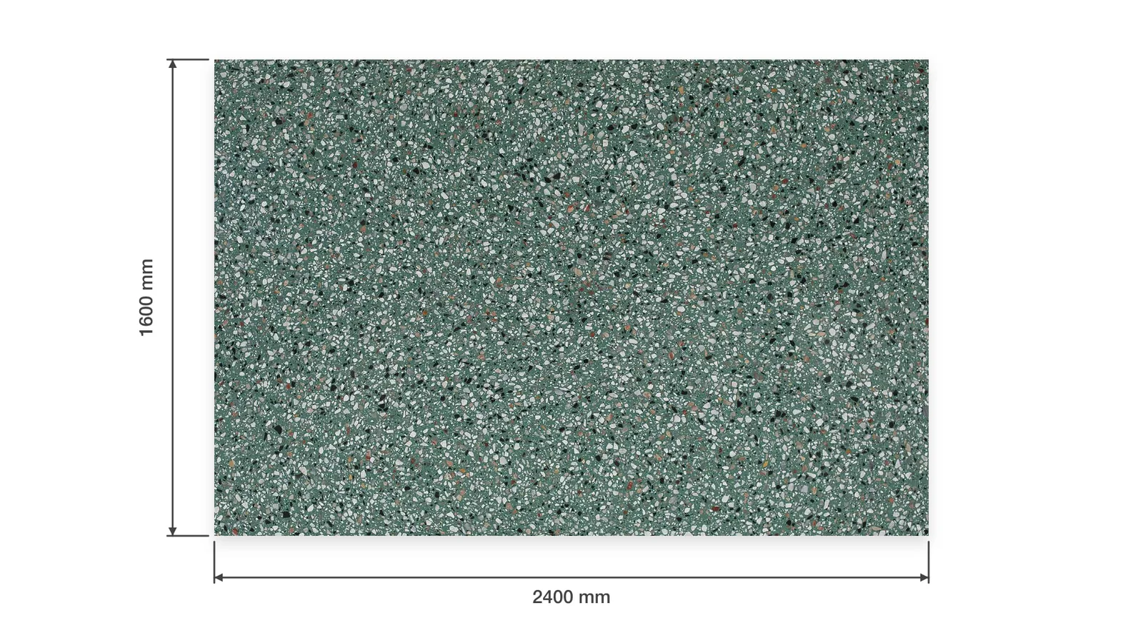 Sea Green Dense Multicolor-Speckled Sintered Stone Slab for Catering Spaces thumbnail 2