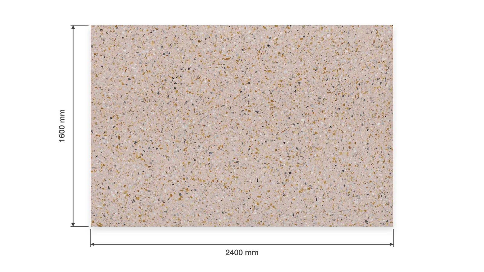 Peach Beige Fine Multicolor-Speckled Sintered Stone Slab for Catering Spaces thumbnail 2