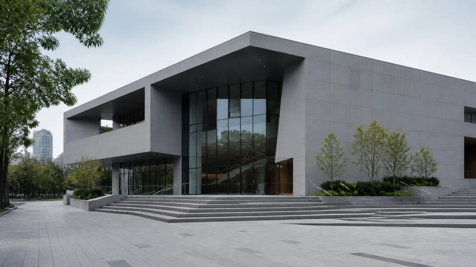 Cool Gray Minimal Fine-Grain Sintered Stone Slab for Exterior Walls thumbnail 4