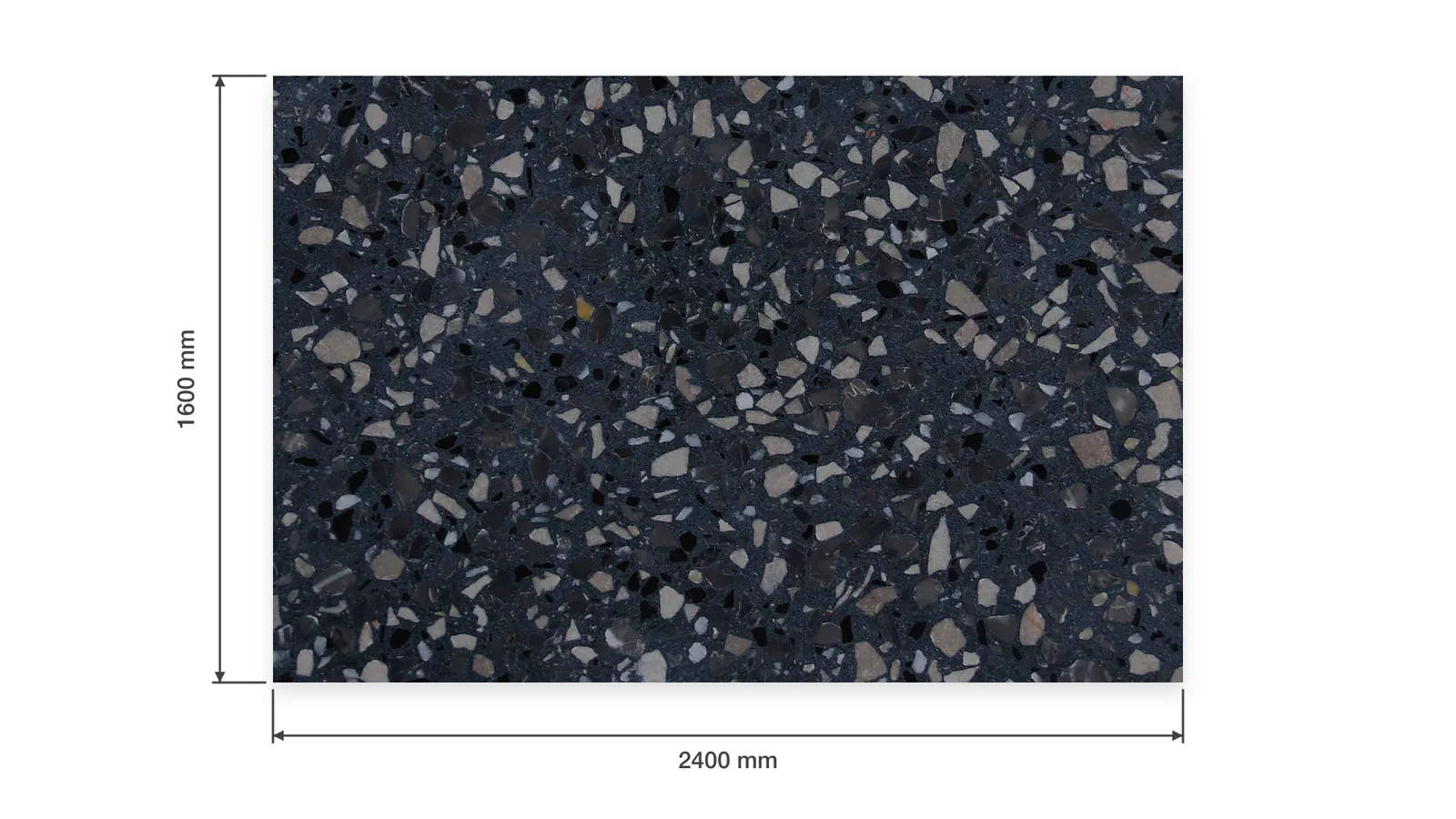 Midnight Blue Large Stone-Chip Sintered Stone Slab for Online Celebrity Stores thumbnail 2