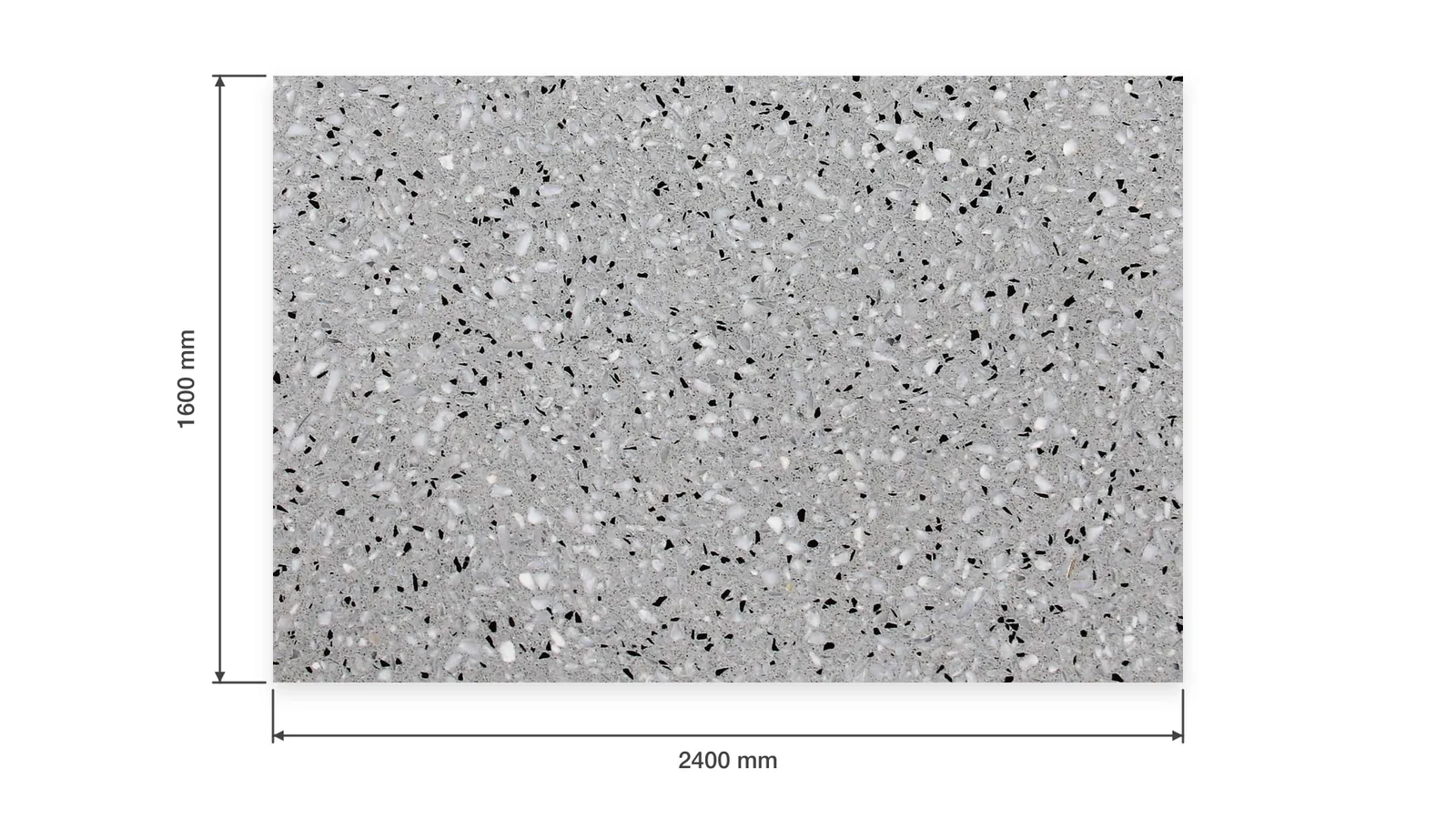 Silver Gray Medium Mixed-Chip Sintered Stone Slab for Floors and Stairs thumbnail 2