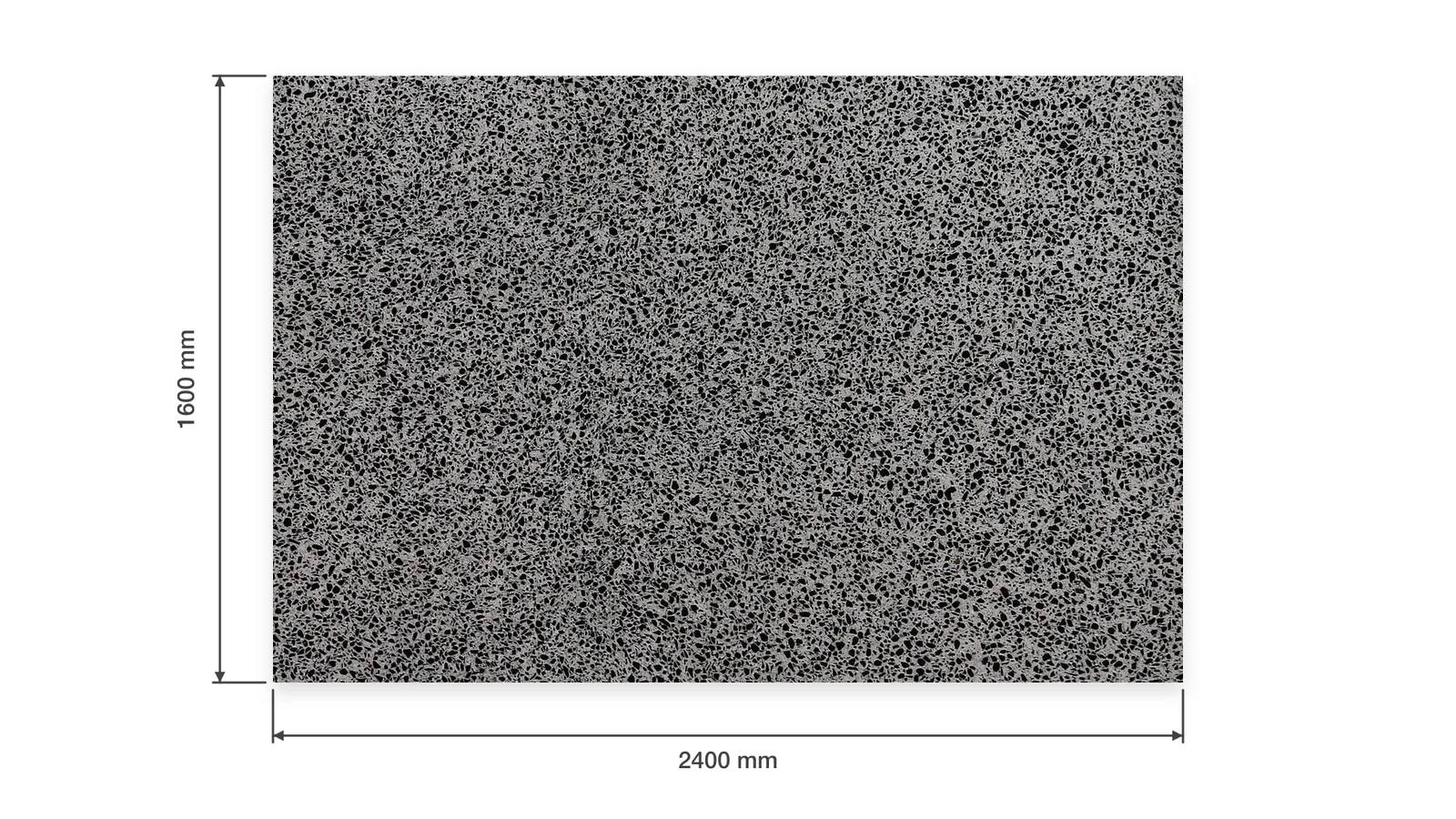 Granite Gray Dense Black-Speckled Sintered Stone Slab for Floors and Stairs thumbnail 2