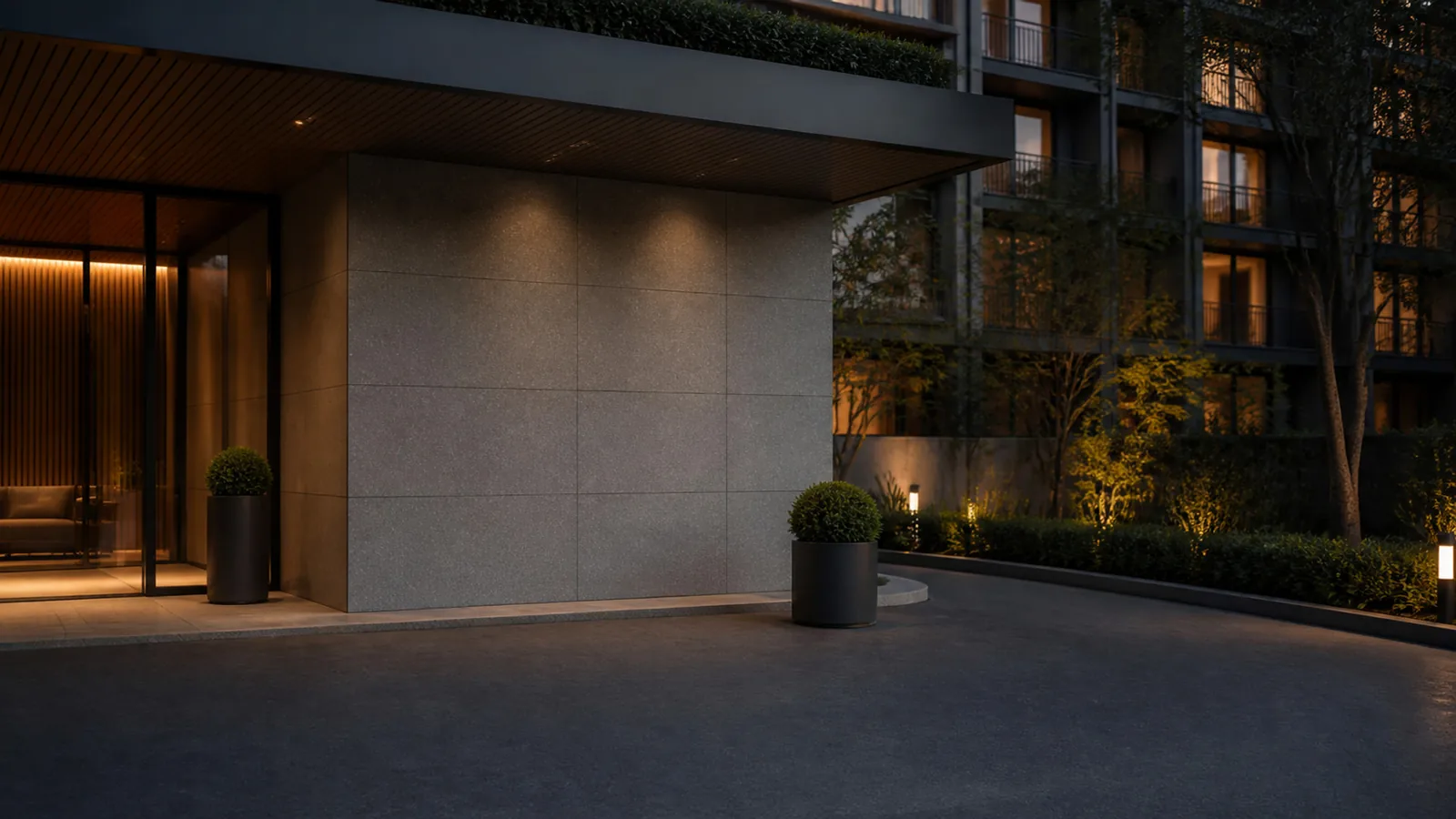 Charcoal Gray Subtle Fine-Grain Sintered Stone Slab for Exterior Walls thumbnail 4