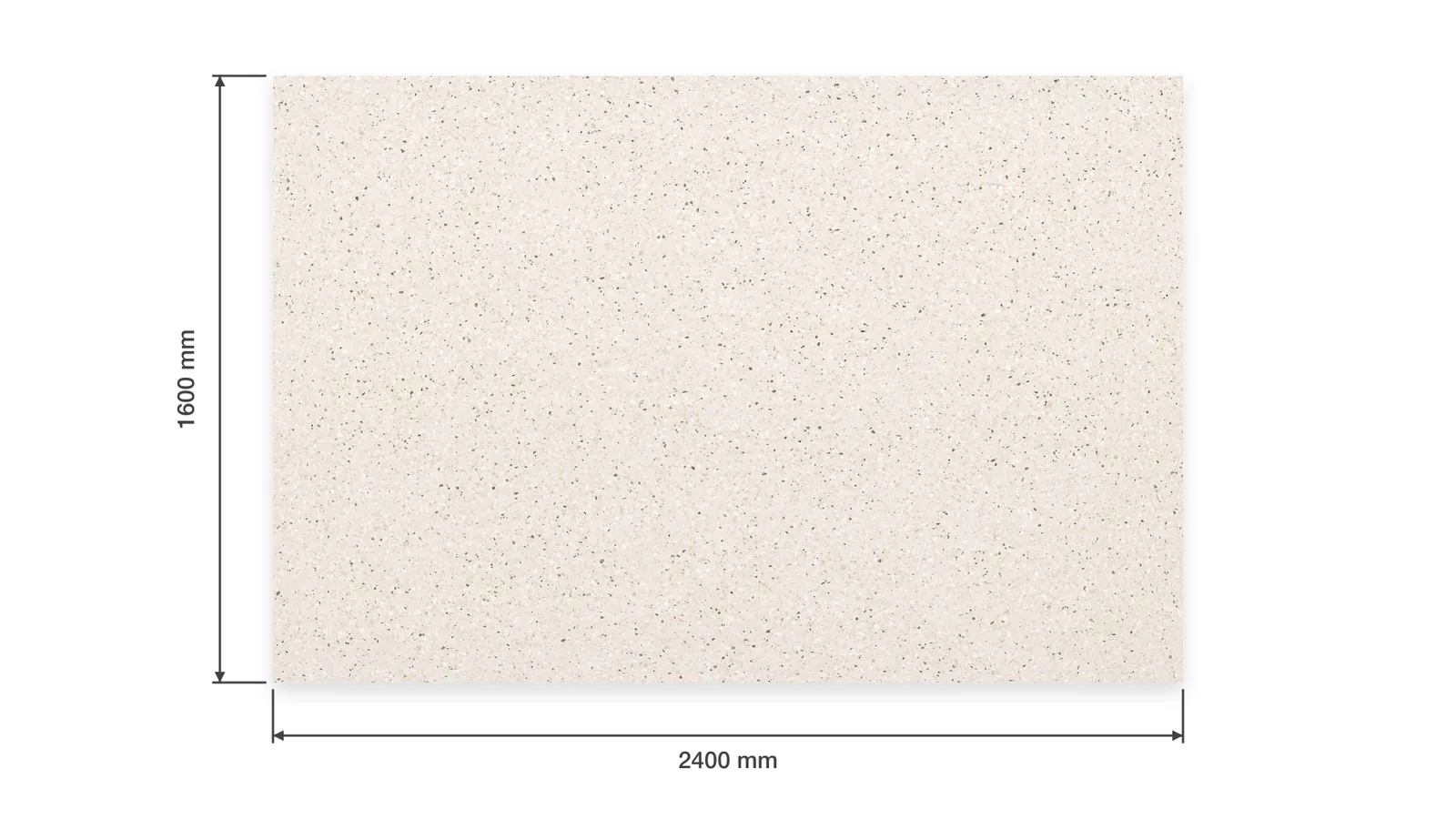 Warm White Fine Dark-Speckled Sintered Stone Slab for Hospitals and Schools thumbnail 2
