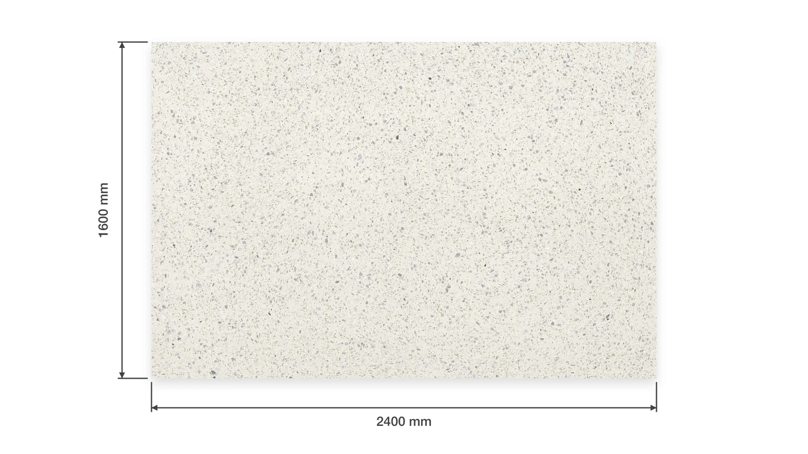 Cool White Fine Gray-Speckled Sintered Stone Slab for Floors and Stairs thumbnail 2