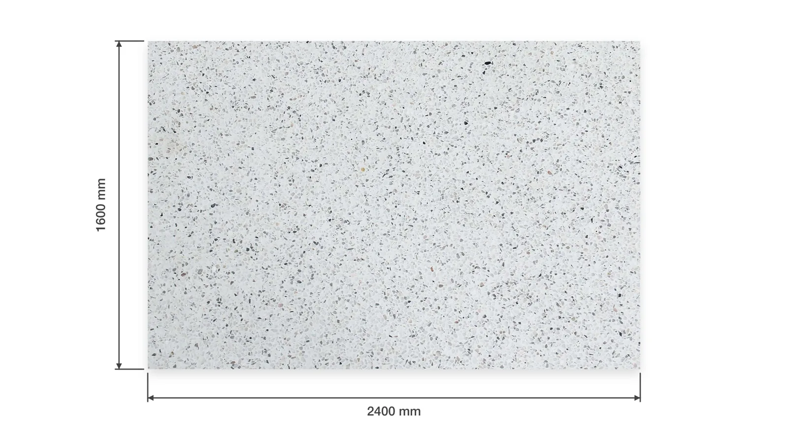 White Blue-Gray Speckled Sintered Stone Slab for Hospitals and Schools thumbnail 2