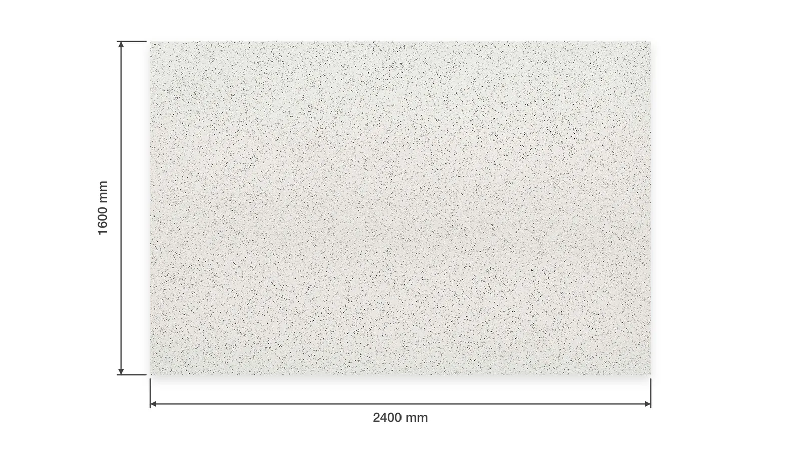 White Dense Gray-Speckled Sintered Stone Slab for Floors and Stairs thumbnail 2