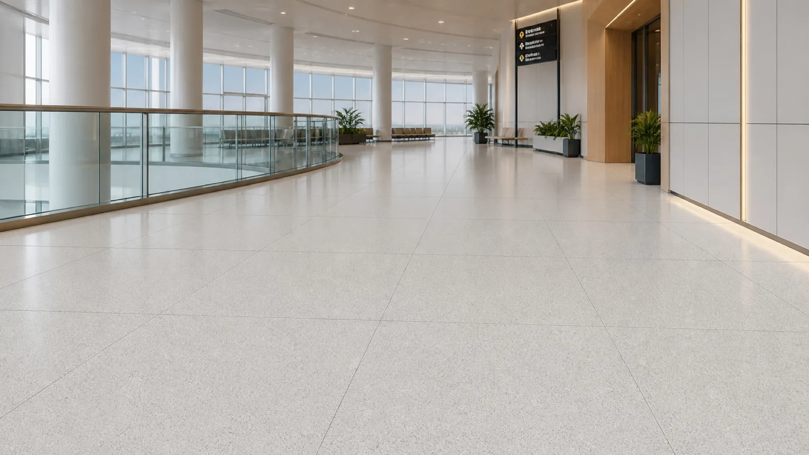 White Dense Gray-Speckled Sintered Stone Slab for Floors and Stairs thumbnail 5