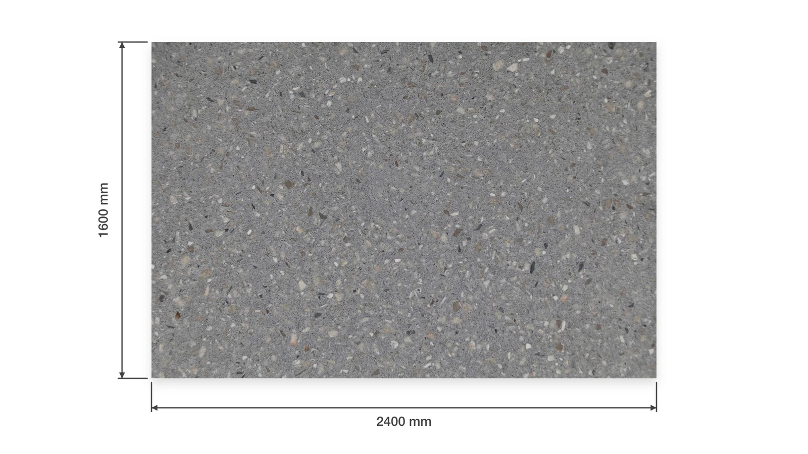 Cool Gray Sparse Medium-Chip Sintered Stone Slab for Exterior Walls thumbnail 2