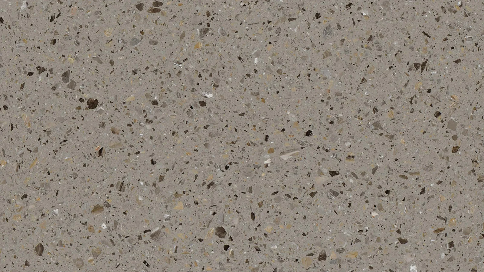 Taupe Gray Medium Mixed-Chip Sintered Stone Slab for Business Spaces thumbnail 1