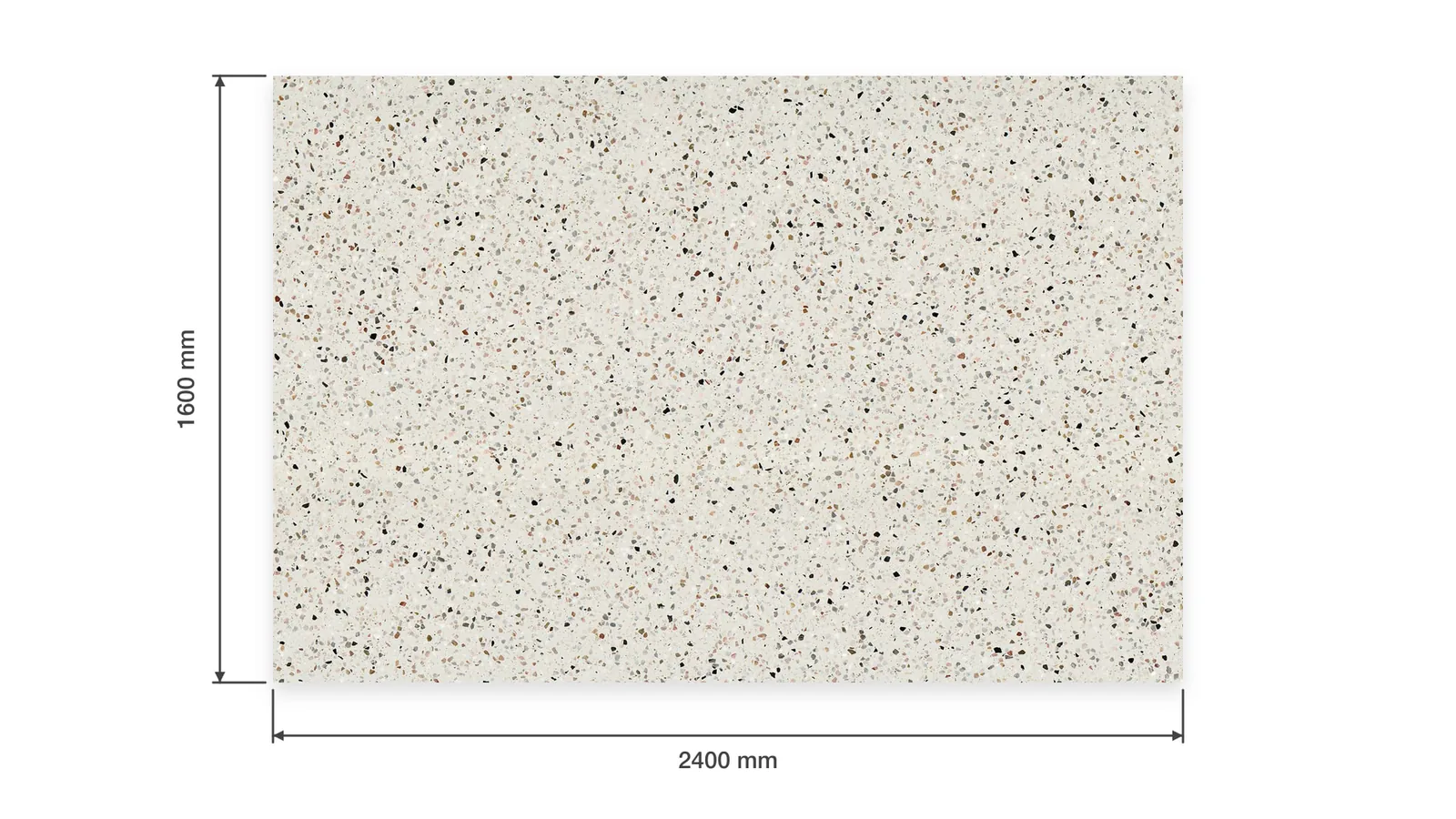 Cream Dense Black-Speckled Sintered Stone Slab for Furniture Countertops thumbnail 2