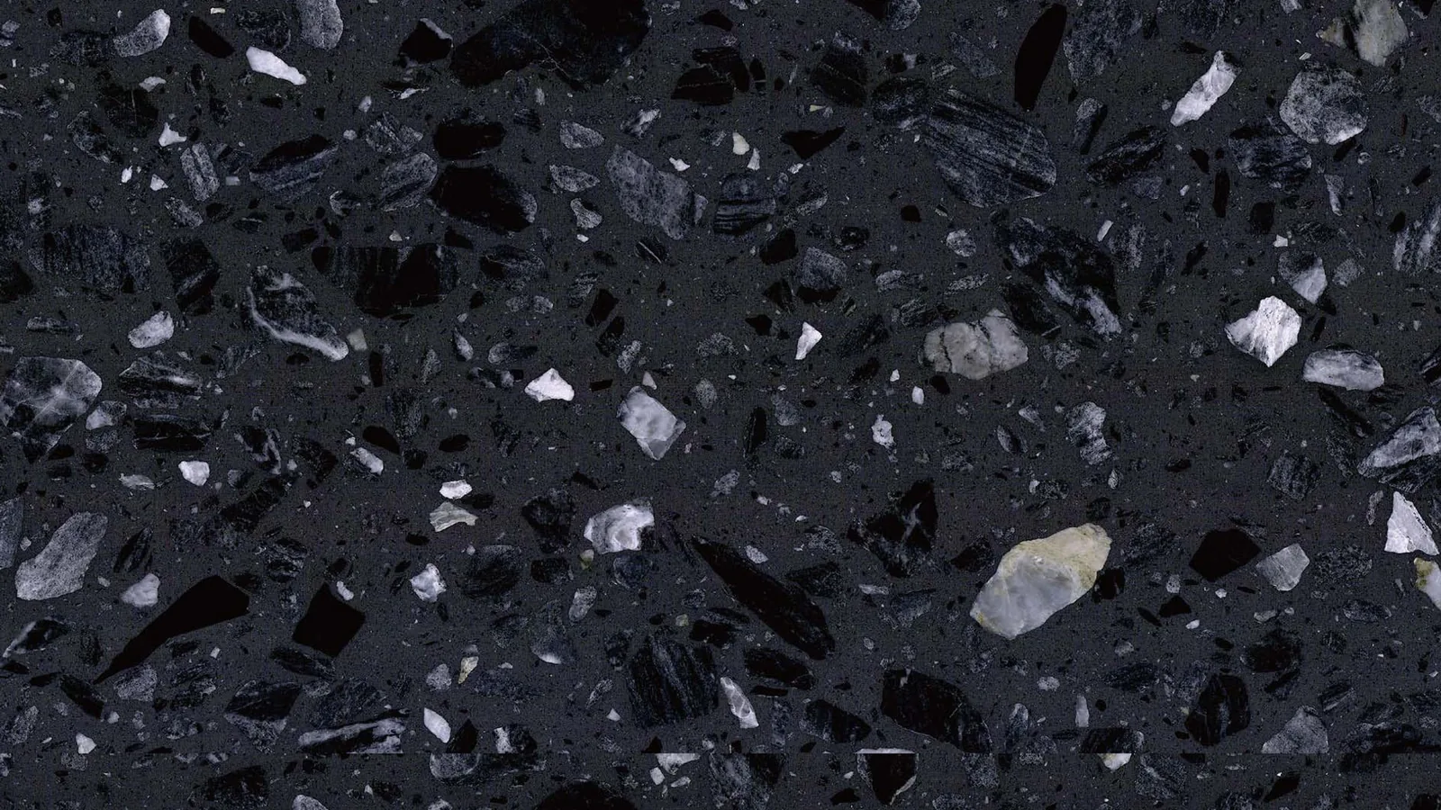 Black Extra-Large Crystal-Chip Sintered Stone Slab for Furniture Countertops thumbnail 1