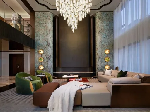 Luxury Marble Wall Cladding for Commercial Complex