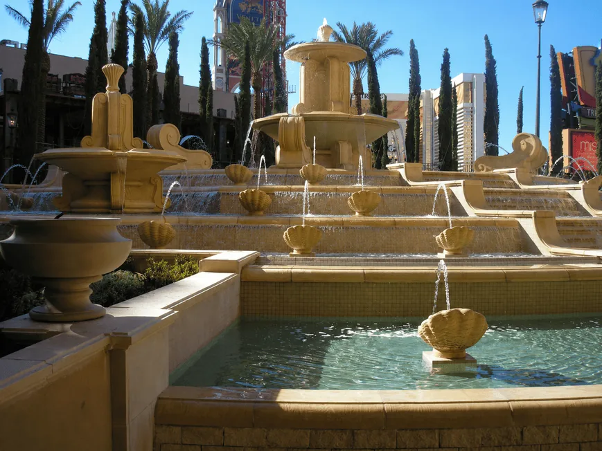 Custom Stone Fountain for U.S. Luxury Hotel : 68 Containers of Custom Carved Stonework