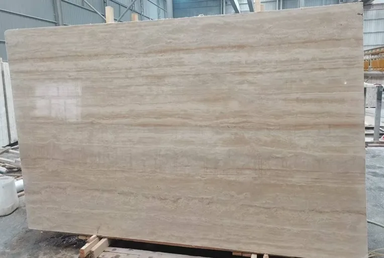 Beige Travertine Slabs For Flooring or Hotel decoration