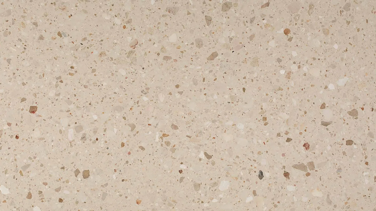 Sand Beige Mixed-Stone-Chip Sintered Stone Slab for Furniture Countertops