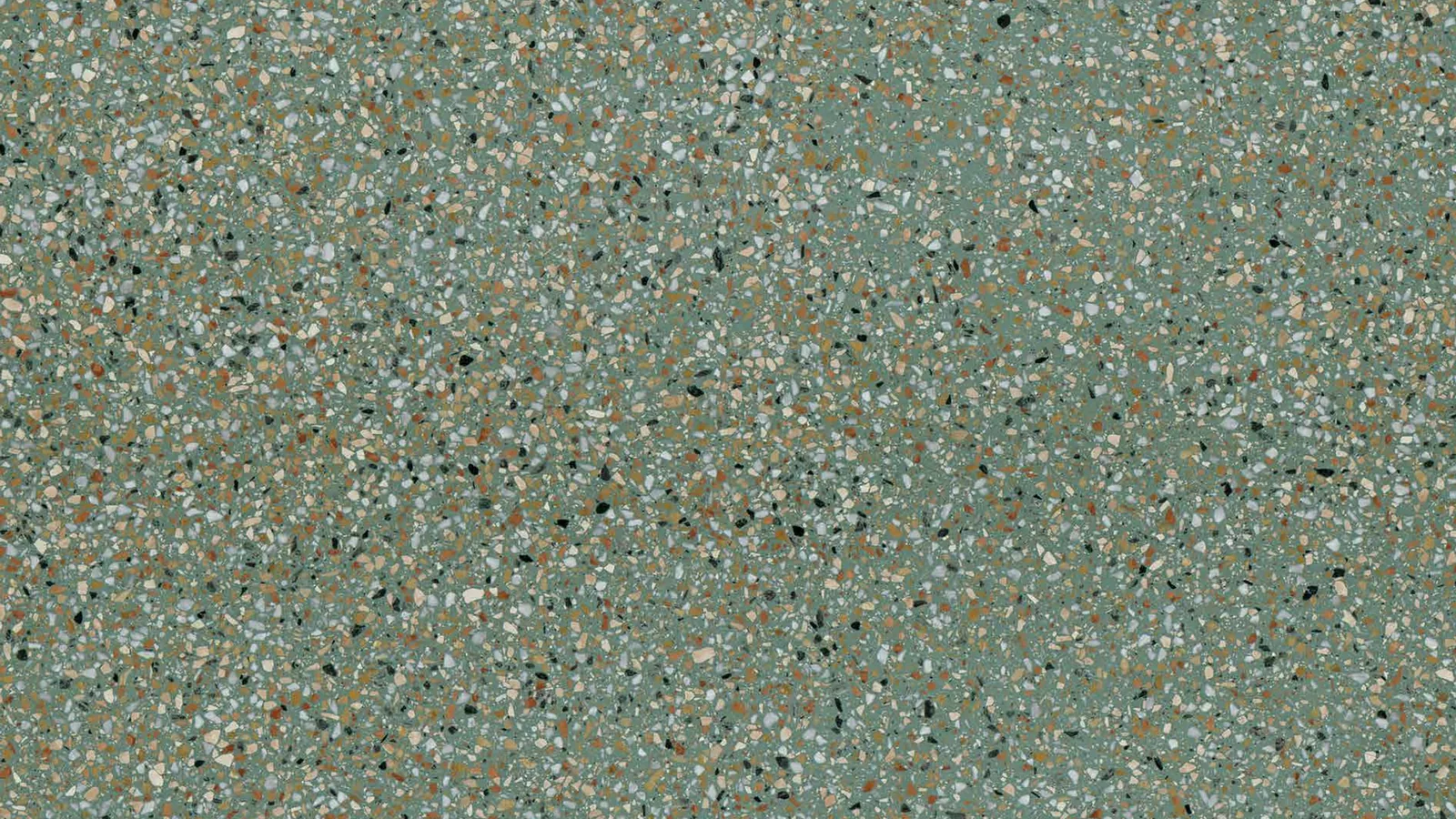 Teal Green Multicolor-Speckled Sintered Stone Slab for Catering Spaces