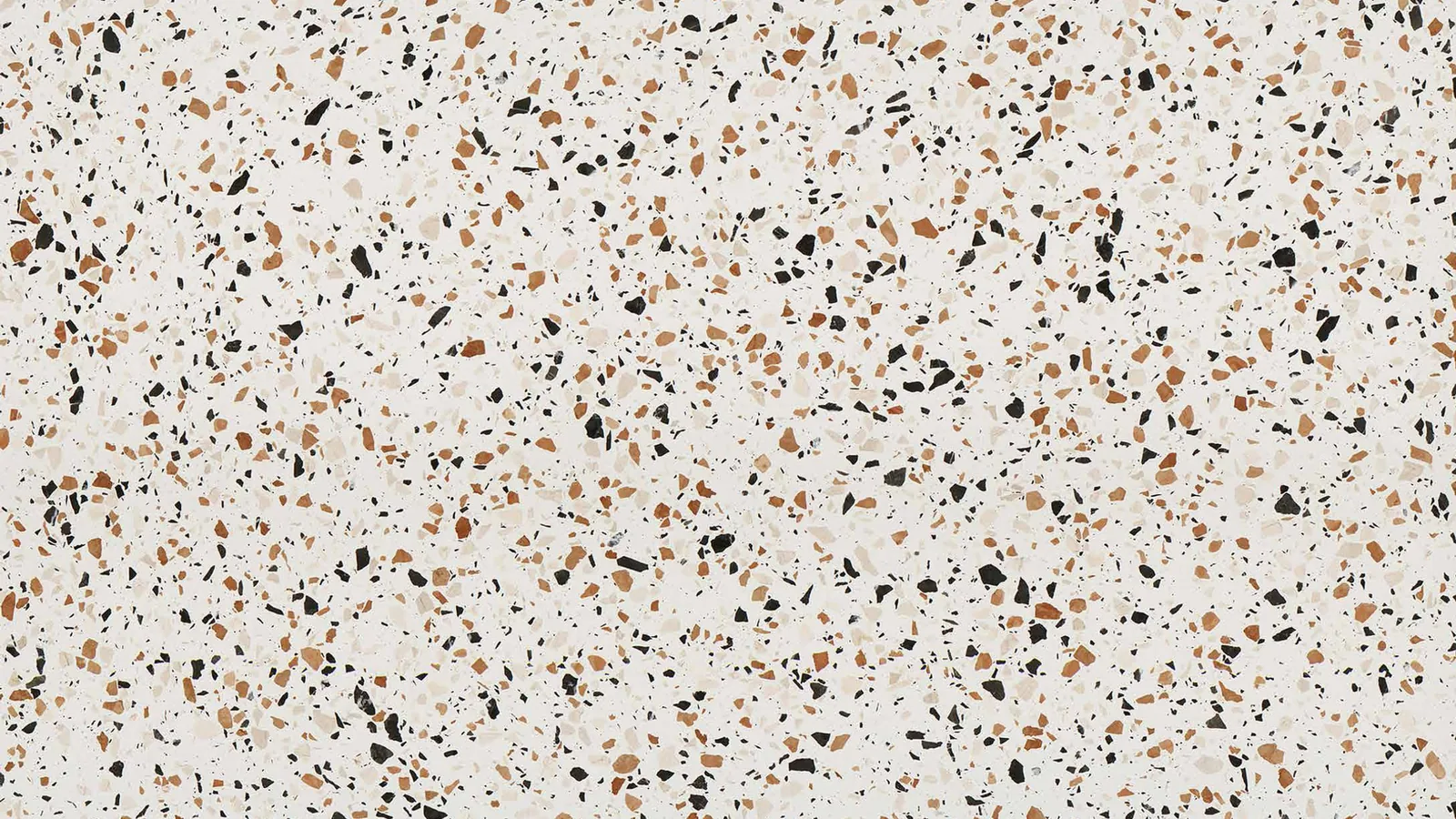 White Mixed Large-Chip Sintered Stone Slab for Furniture Countertops
