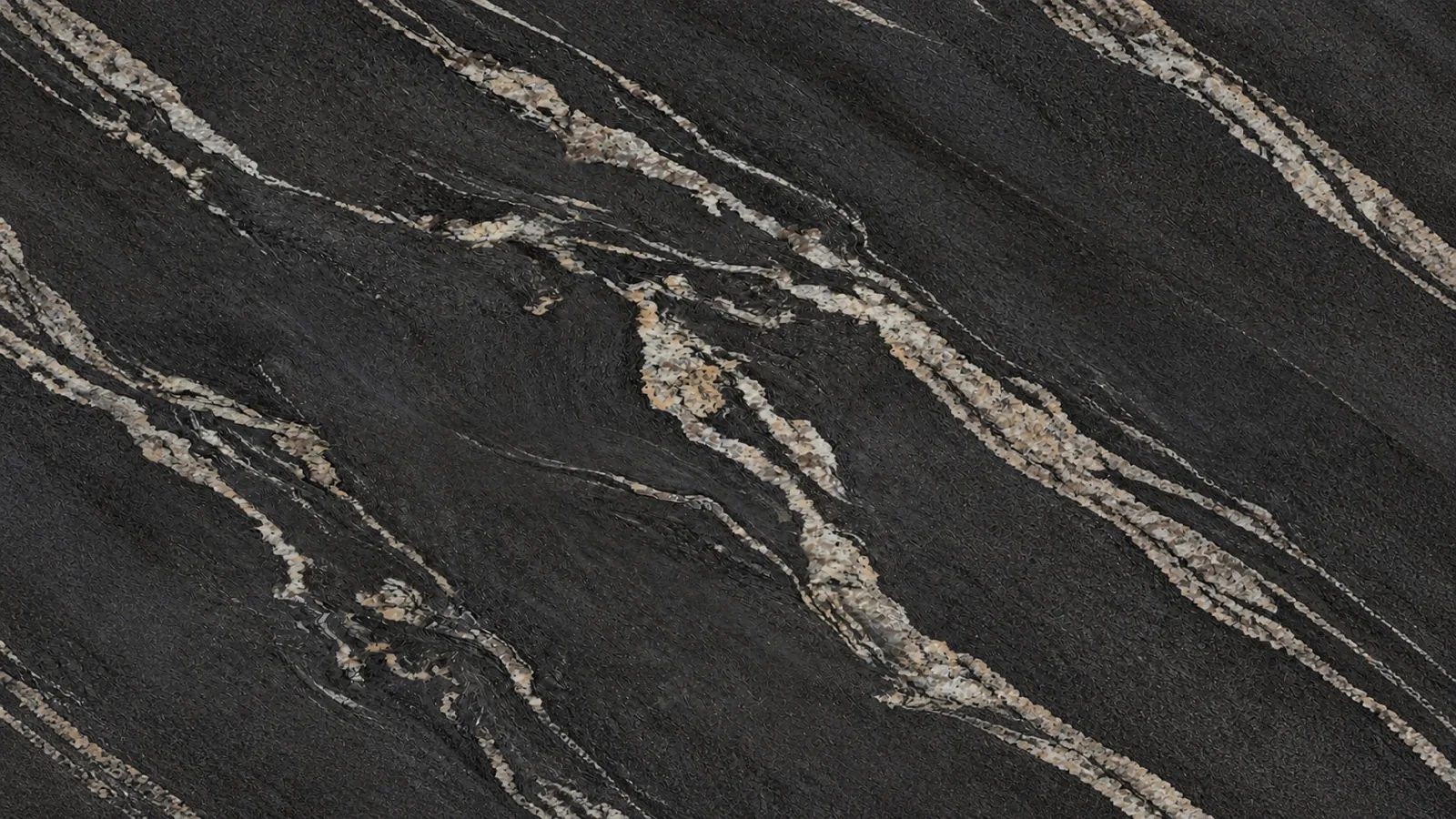 Black Gold Sand Sintered Stone Slab for Feature Wall Cladding