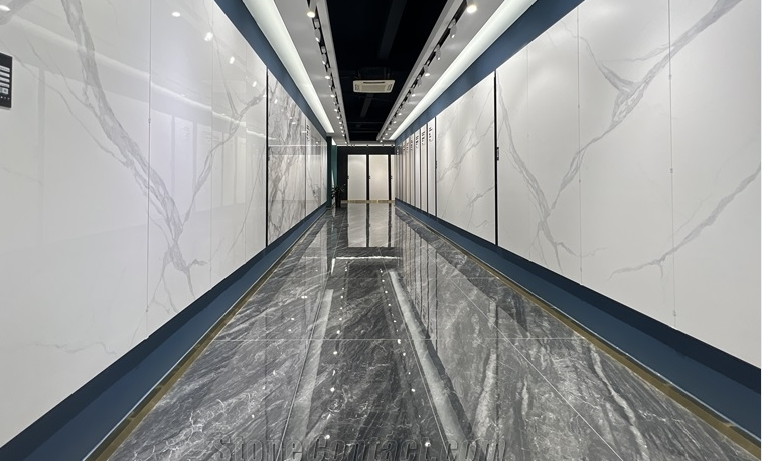 Tianshan White Artificial Sintered Stone Slabs thumbnail 4