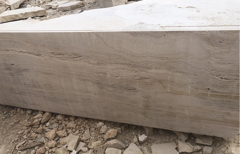 Beige Color Travertine Blocks  For Ground and countertop  or Wall . thumbnail 2